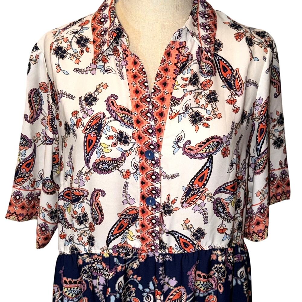 New Rabbit Rabbit Rabbit Designs Midi Dress Size 14 - Picture 3 of 13